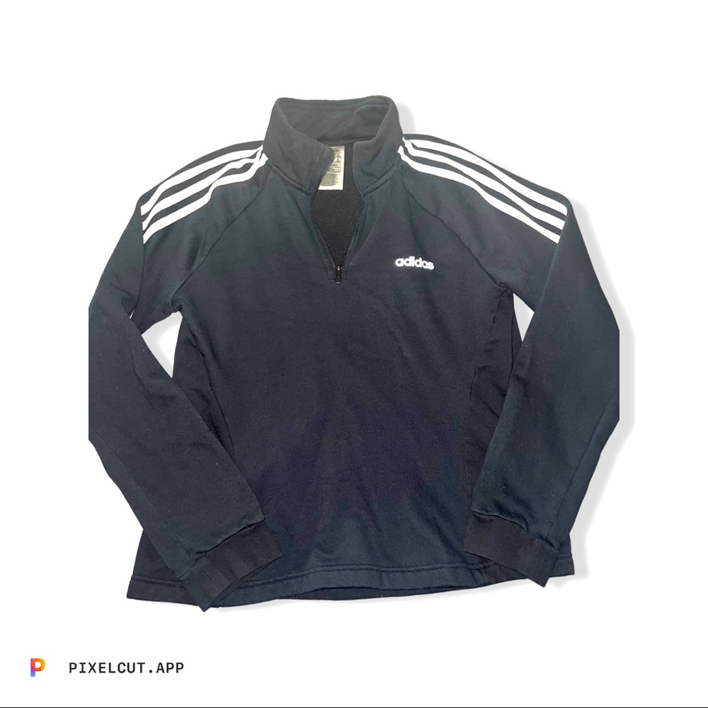Womens Adidas Large Active Wear Quarter Zip Jacket